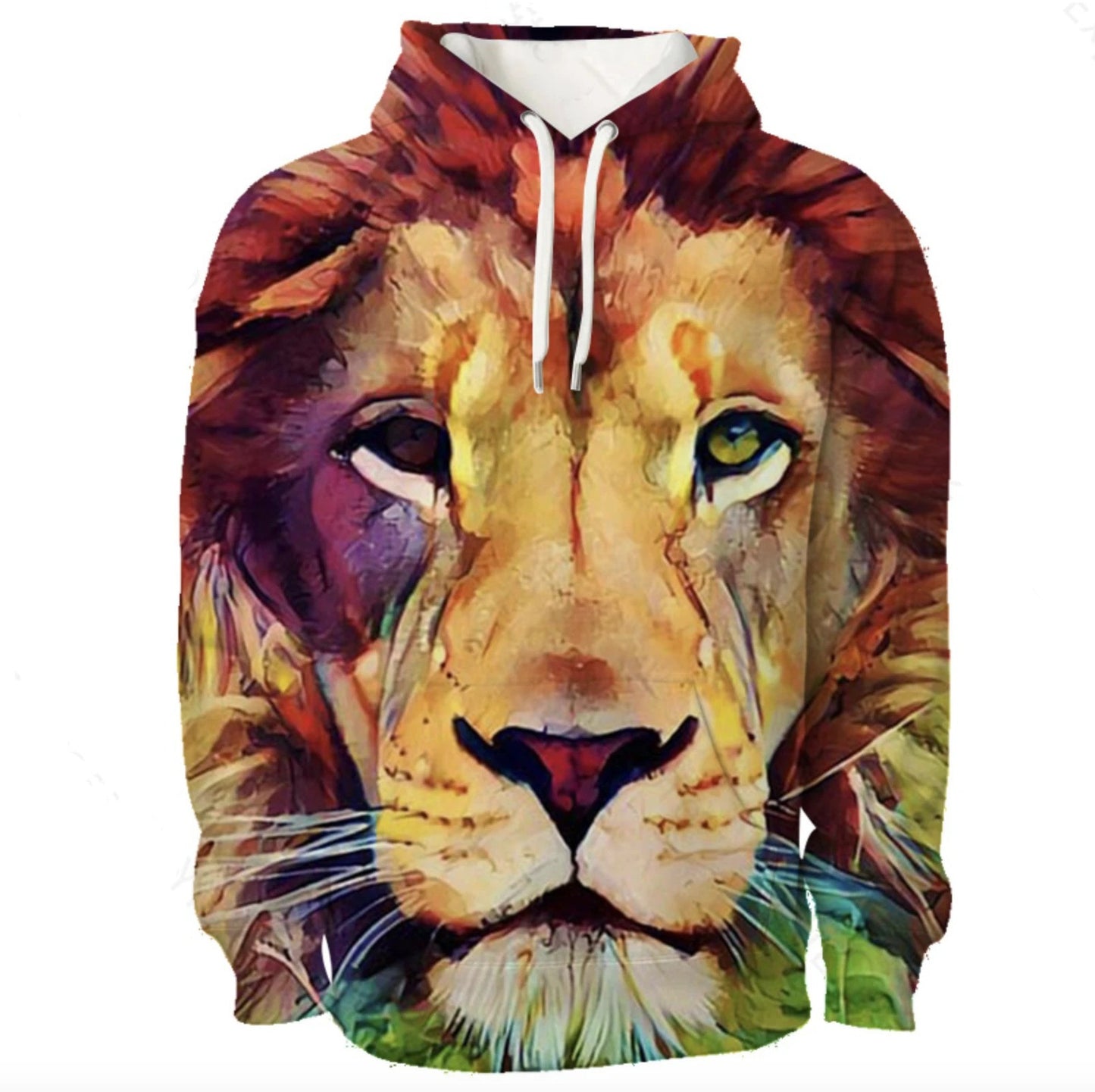 Digital Print Hooded Sweatshirt Couples MAN