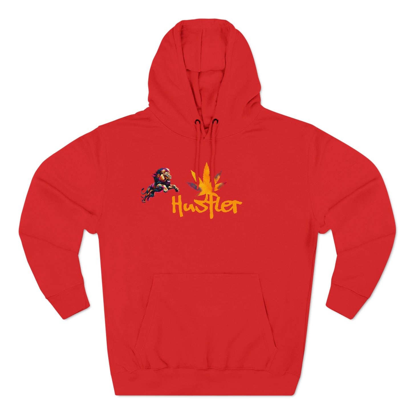 Fleece Hoodie Hustler Three-Panel Design