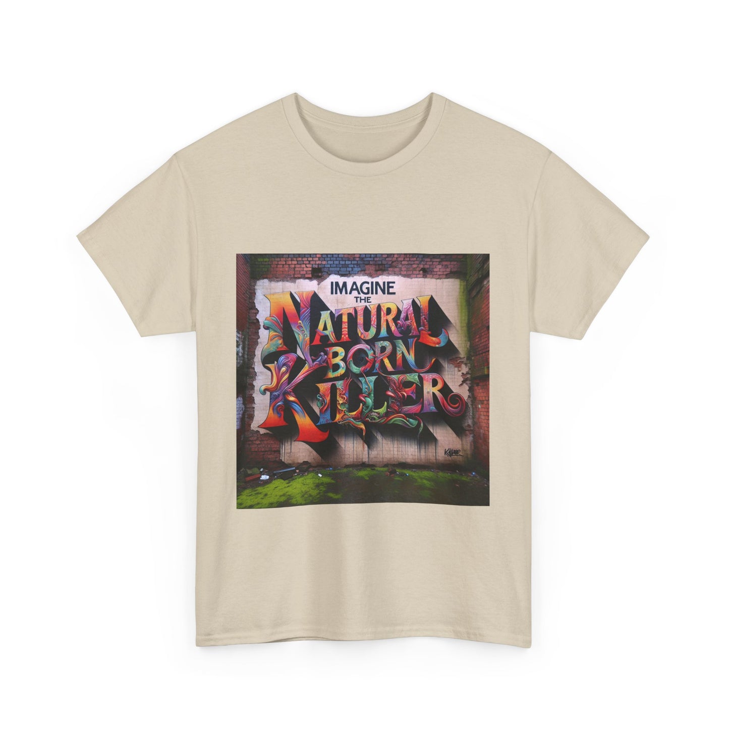 Tee - Natural Born Killer Graphic Print Unisex Heavy Cotton Tee