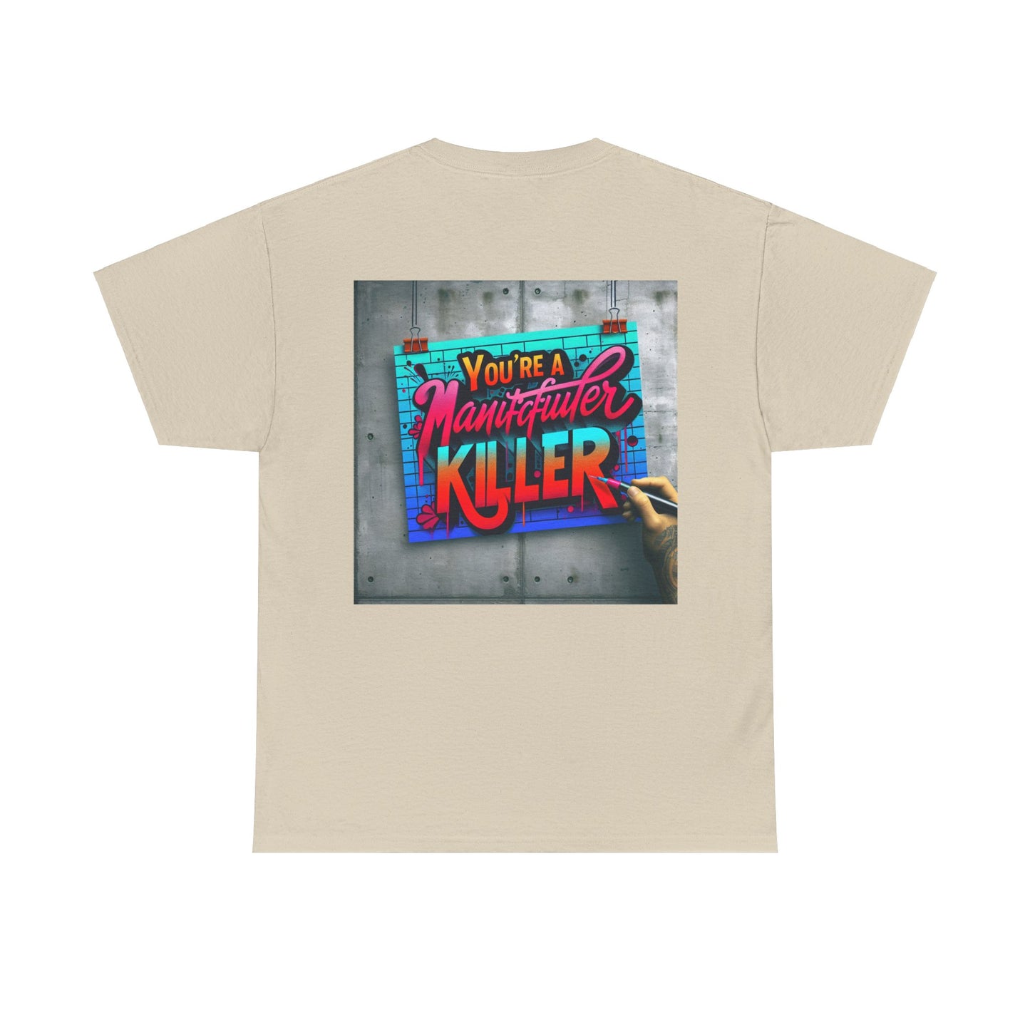 Tee - Natural Born Killer Graphic Print Unisex Heavy Cotton Tee