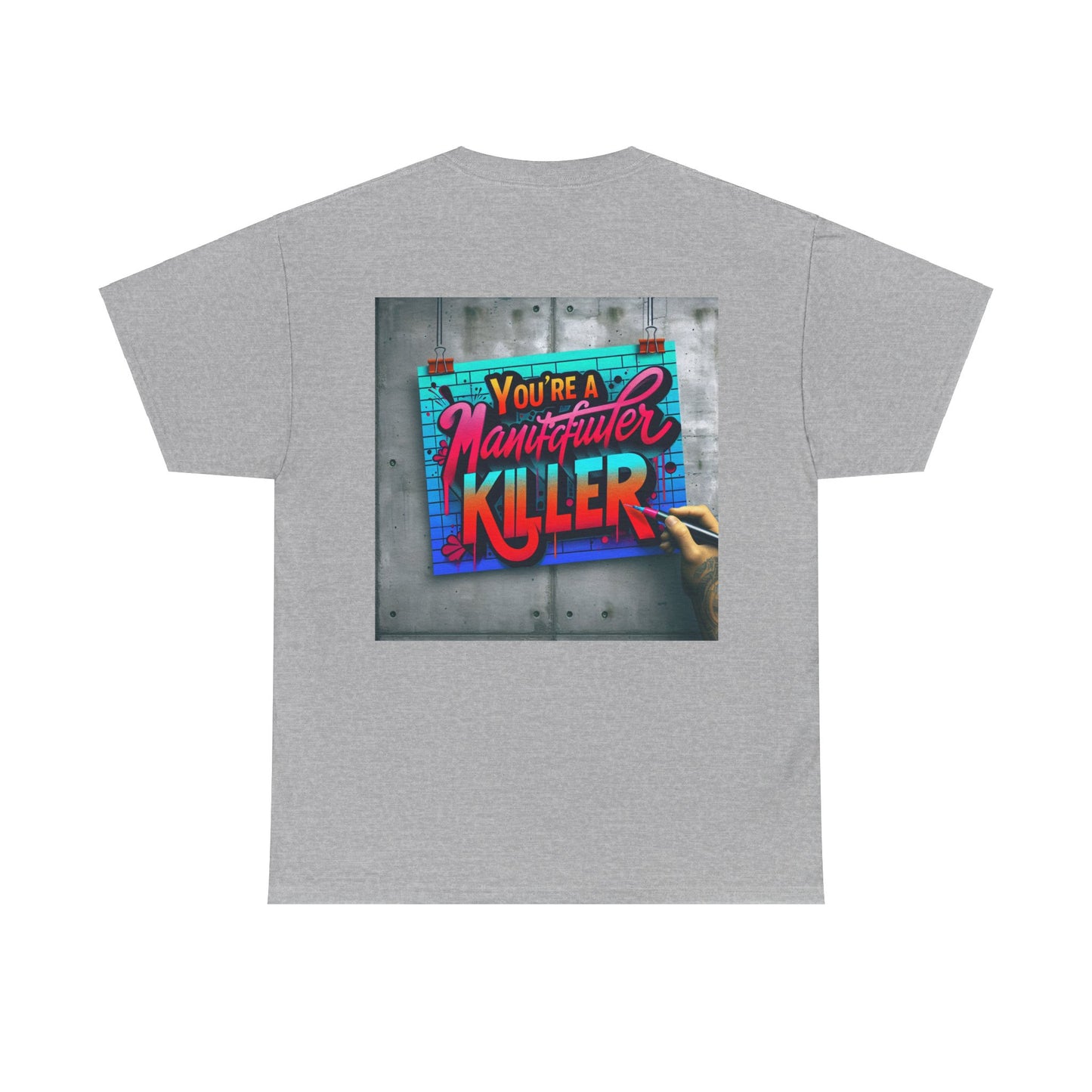 Tee - Natural Born Killer Graphic Print Unisex Heavy Cotton Tee