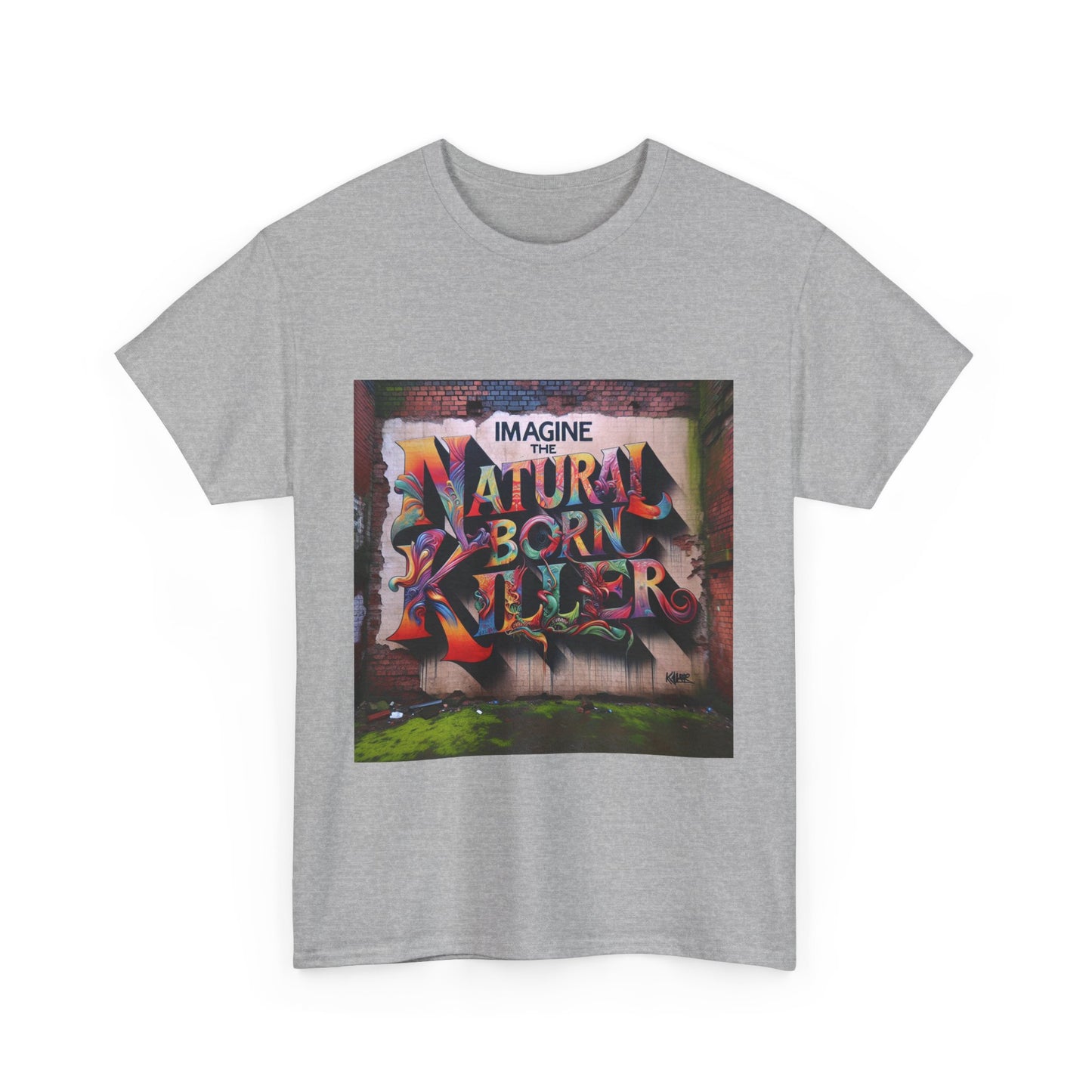 Tee - Natural Born Killer Graphic Print Unisex Heavy Cotton Tee