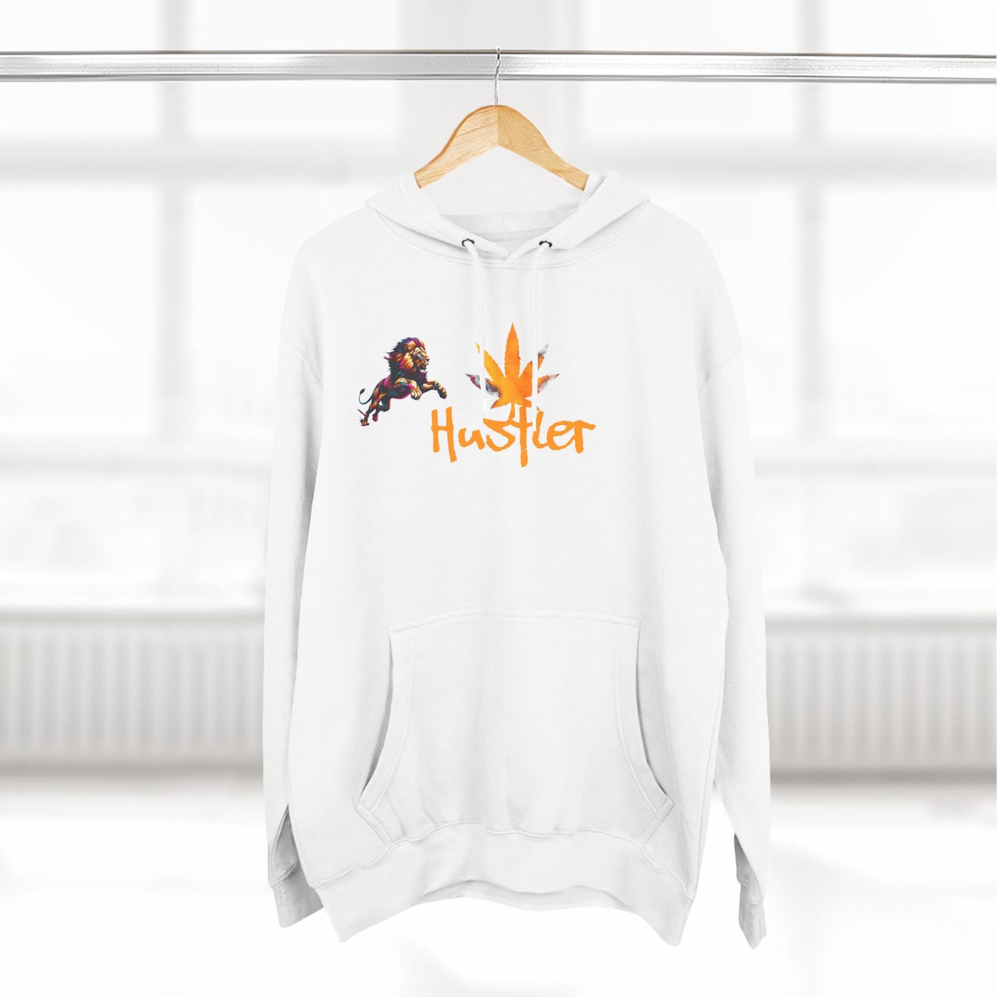 Fleece Hoodie Hustler Three-Panel Design