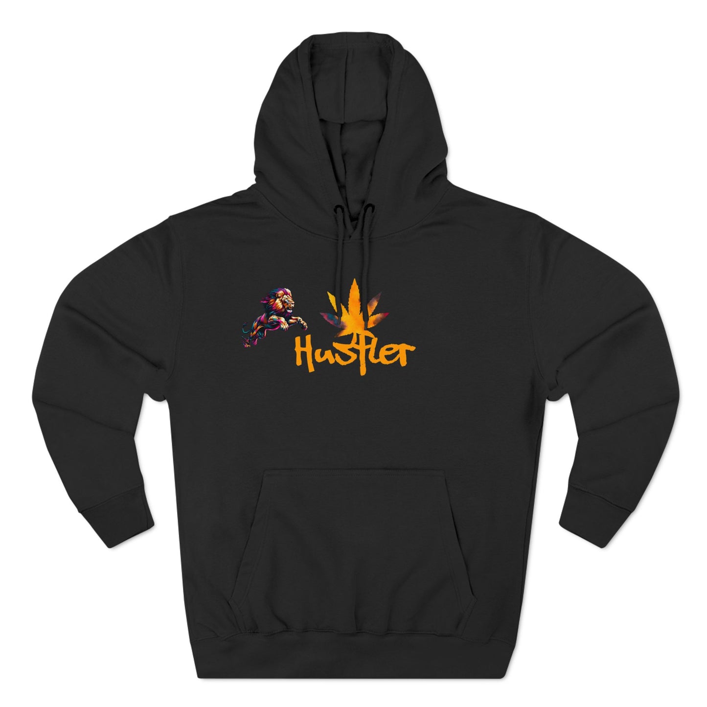 Fleece Hoodie Hustler Three-Panel Design